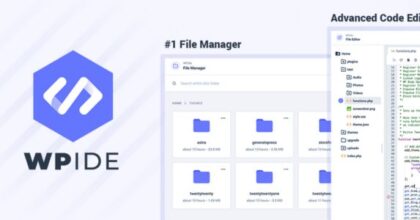 WPIDE File Manager & Code Editor