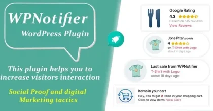 WPNotifier – Notification WordPress Marketing Plugin For Visitors Attention and Social Proof