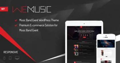 WeMusic - Music Band Event WordPress Theme