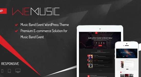 WeMusic - Music Band Event WordPress Theme