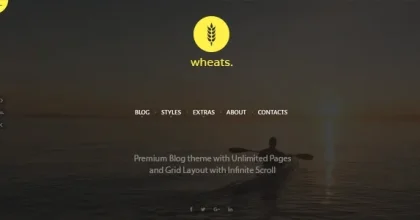 Wheats - Blogging WordPress Theme