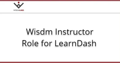 Wisdm Instructor Role for LearnDash