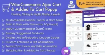 WooCommerce Ajax Cart & Added To Cart Popup Plugin