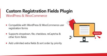 WooCommerce Custom Registration Fields Plugin