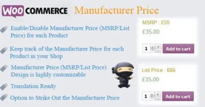 WooCommerce Manufacturer Price