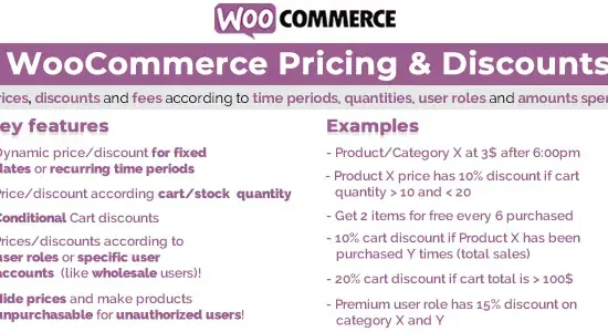 WooCommerce Pricing & Discounts By vanquish