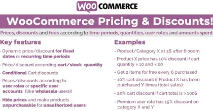 WooCommerce Pricing & Discounts By vanquish