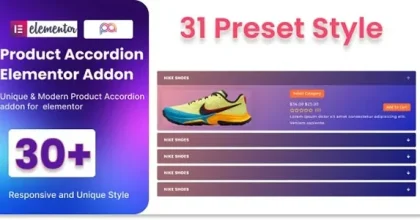 WooCommerce Product Accordion Addon For Elementor