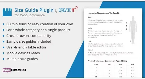 WooCommerce Product Size Guide