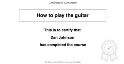WooCommerce Sensei Certificates