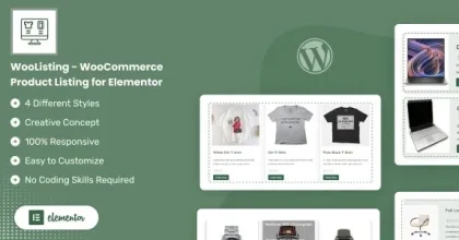 WooListing - WooCommerce Product Listing for Elementor