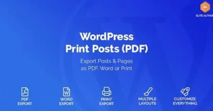 WordPress Print Posts & Pages (PDF)
