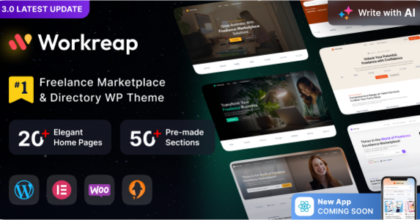 Workreap Freelance Marketplace WordPress Theme