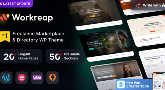 Workreap Freelance Marketplace WordPress Theme