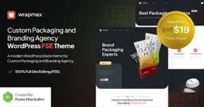 Wrapmax – Custom Packaging and Branding Agency FSE WordPress Theme
