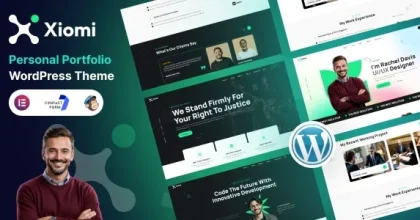 Xiomi – Personal Portfolio WordPress Theme