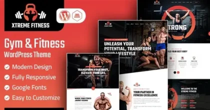 Xtreme Fitness Gym & Fitness WordPress Theme