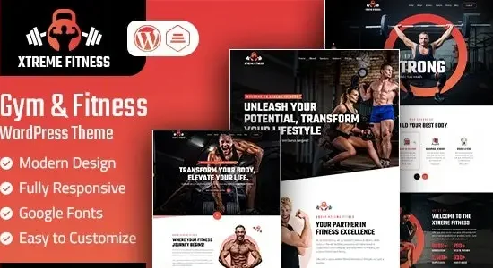 Xtreme Fitness Gym & Fitness WordPress Theme