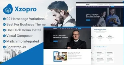 Xzopro – Finance And Business WordPress Theme