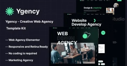 Ygency Creative Web Agency Elementor Template Kit