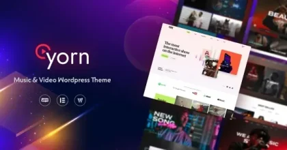 Yorn Music & Video WordPress Theme