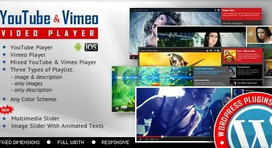 Youtube Vimeo Video Player and Slider WP Plugin