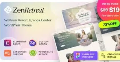 Zen Retreat – Wellness Resort, Spa & Yoga WordPress Theme