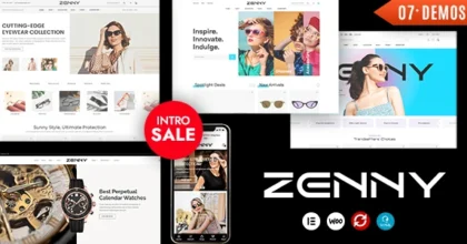 Zenny Jewelry, Watches & Glasses Elementor WooCommerce WordPress Theme