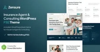 Zensure – Insurance Agent & Consulting Gutenverse FSE WordPress Theme