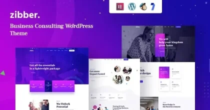 Zibber - Consulting Business WordPress Theme + RTL