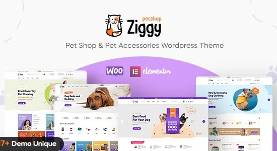 Ziggy Pet Shop WordPress Theme