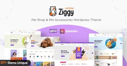 Ziggy Pet Shop WordPress Theme