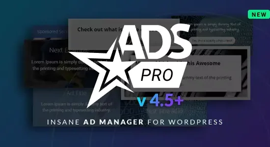 Ads Pro Plugin WordPress Advertising Manager