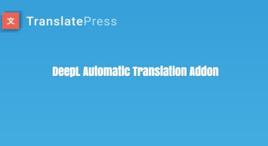 TranslatePress DeepL Automatic Translation