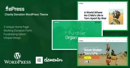 ePress - Nonprofit Charity WordPress Theme