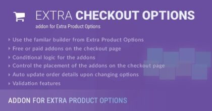 Extra Checkout Options Addon for Product