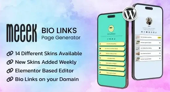 Meeek Elementor Bio Links Builder