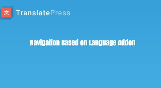 TranslatePress Navigation Based on Language Addon