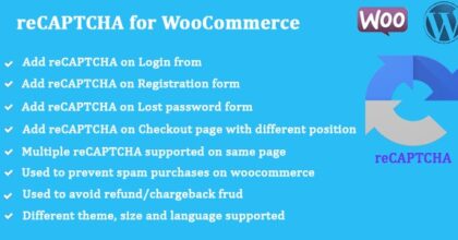 reCAPTCHA for WooCommerce