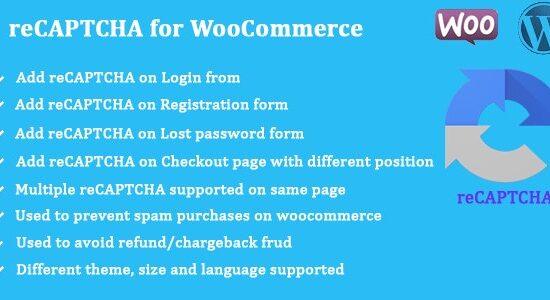 reCAPTCHA for WooCommerce