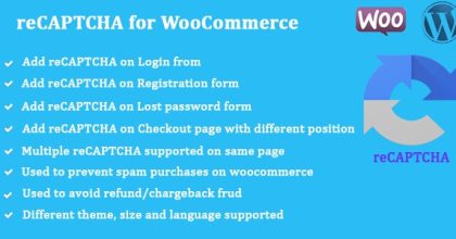reCAPTCHA for WooCommerce