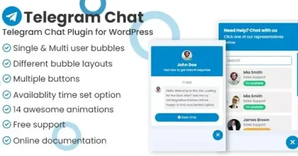 Telegram Chat Support Pro – WordPress Plugin