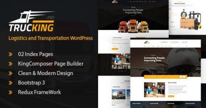 Trucking Logistics and Transportation WordPress Theme